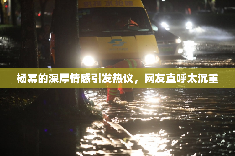 杨幂的深厚情感引发热议，网友直呼太沉重