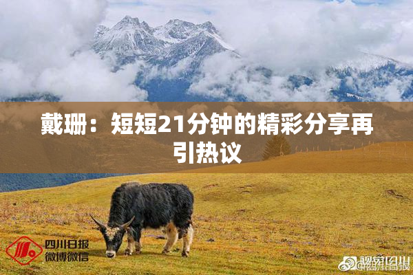 戴珊：短短21分钟的精彩分享再引热议