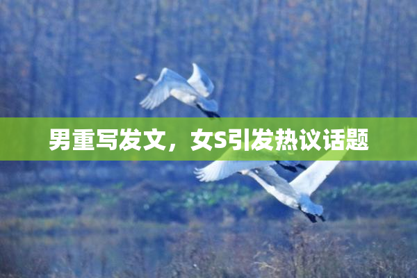 男重写发文，女S引发热议话题