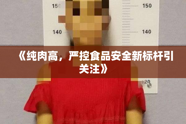 《纯肉高，严控食品安全新标杆引关注》