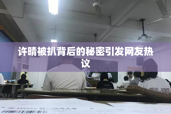 许晴被扒背后的秘密引发网友热议