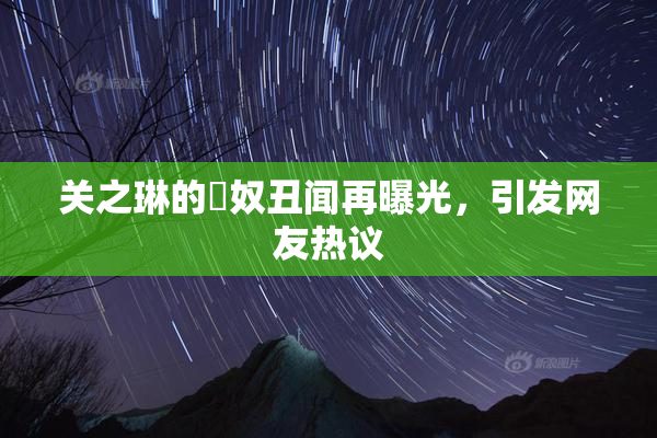 关之琳的婬奴丑闻再曝光，引发网友热议
