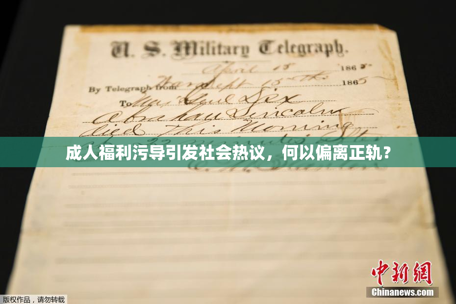 成人福利污导引发社会热议，何以偏离正轨？