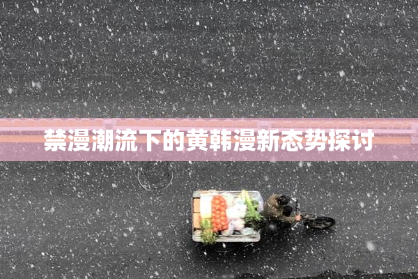 禁漫潮流下的黄韩漫新态势探讨