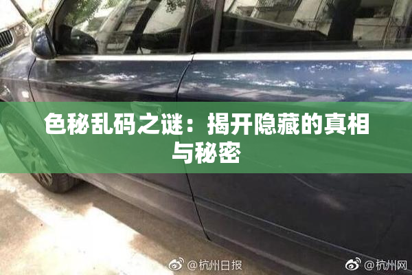 色秘乱码之谜：揭开隐藏的真相与秘密