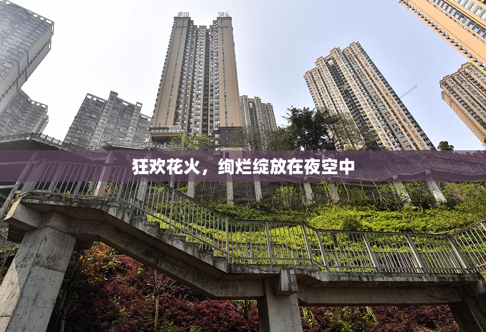 狂欢花火，绚烂绽放在夜空中