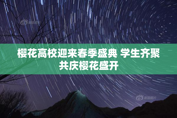 樱花高校迎来春季盛典 学生齐聚共庆樱花盛开