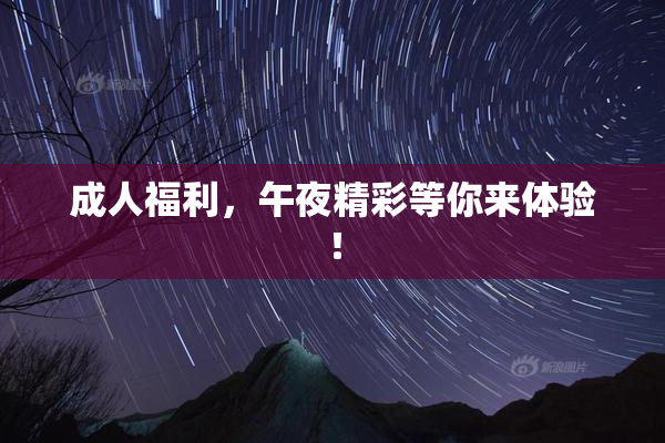 成人福利，午夜精彩等你来体验！
