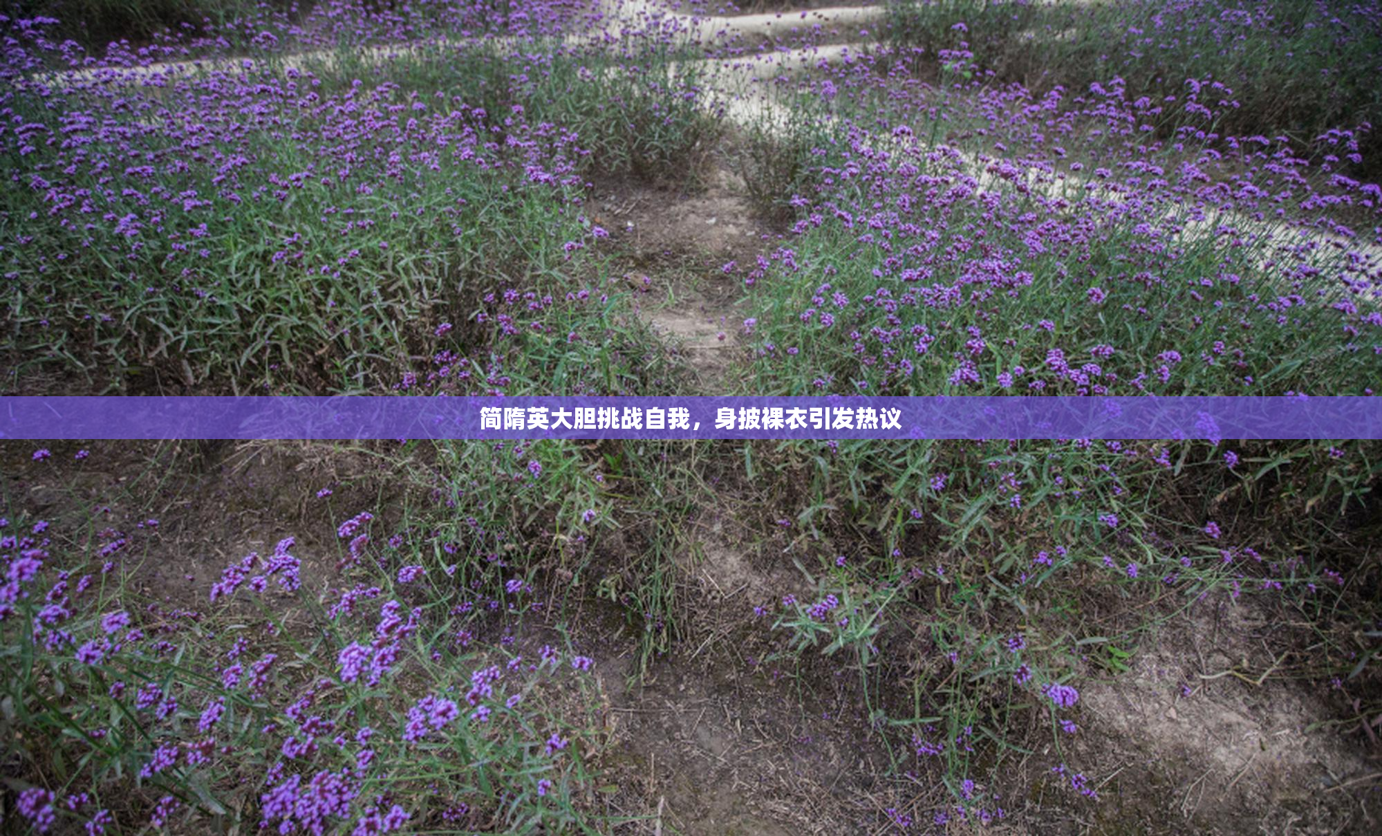 简隋英大胆挑战自我，身披裸衣引发热议