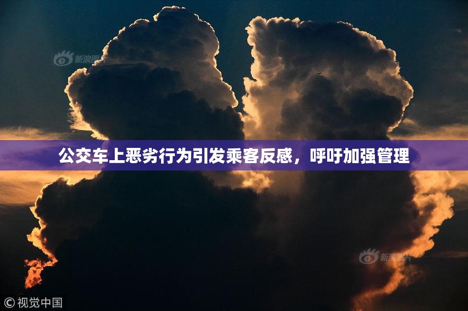 公交车上恶劣行为引发乘客反感，呼吁加强管理