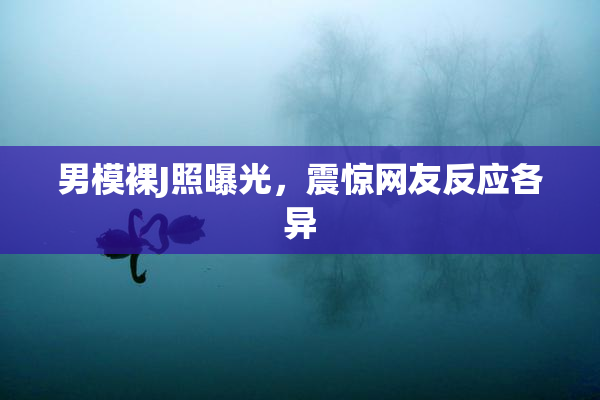 男模裸J照曝光，震惊网友反应各异