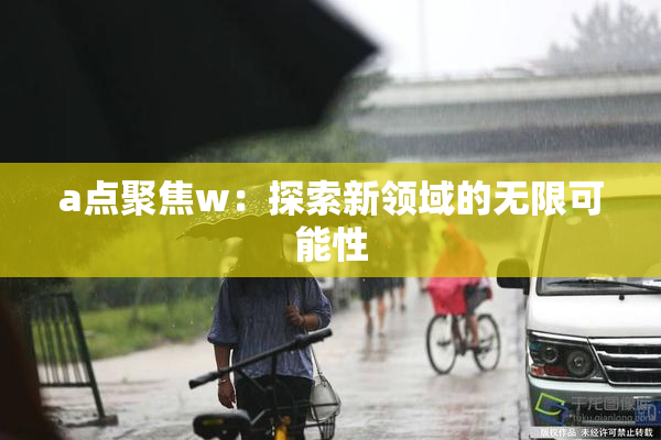 a点聚焦w：探索新领域的无限可能性