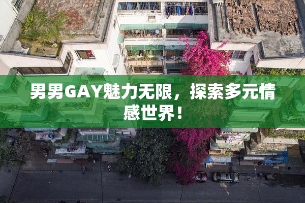 男男GAY魅力无限，探索多元情感世界！