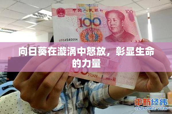 向日葵在漩涡中怒放，彰显生命的力量