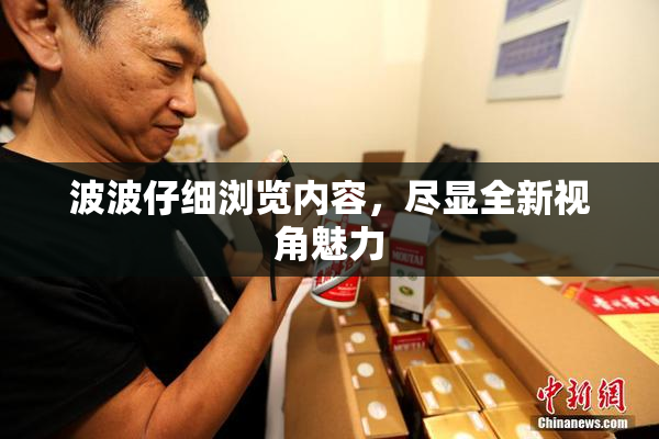 波波仔细浏览内容，尽显全新视角魅力