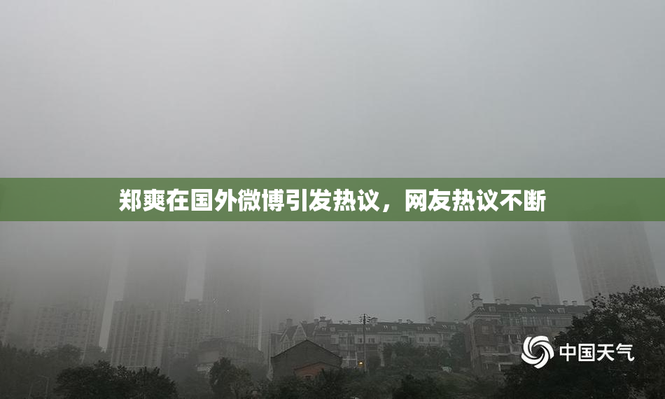 郑爽在国外微博引发热议，网友热议不断