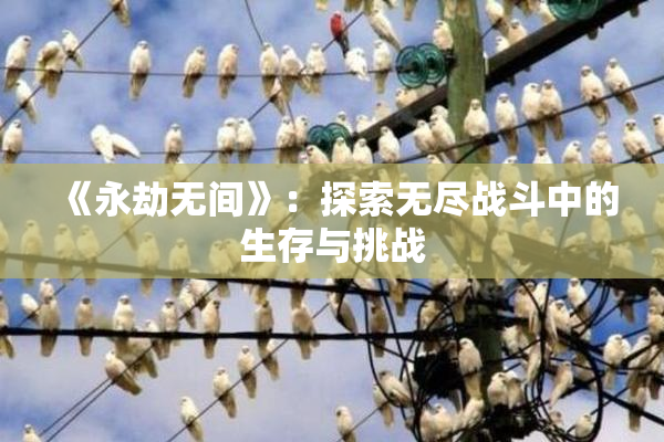 《永劫无间》：探索无尽战斗中的生存与挑战