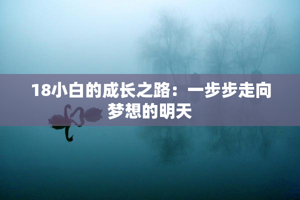 18小白的成长之路：一步步走向梦想的明天