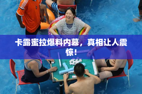 卡露蜜拉爆料内幕，真相让人震惊！