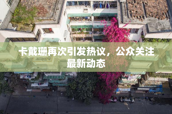 卡戴珊再次引发热议，公众关注最新动态