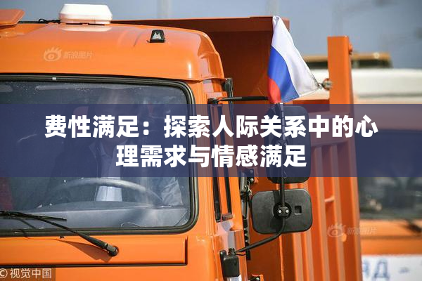 费性满足：探索人际关系中的心理需求与情感满足