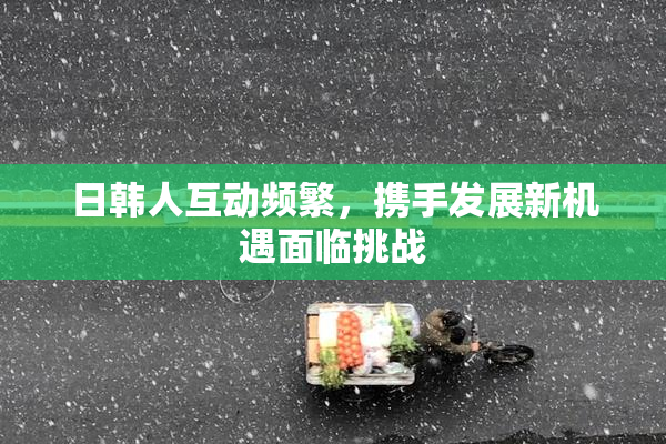 日韩人互动频繁，携手发展新机遇面临挑战