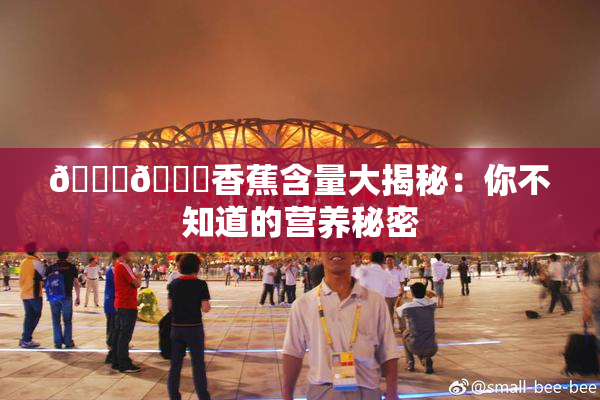 🔞🔞香蕉含量大揭秘：你不知道的营养秘密