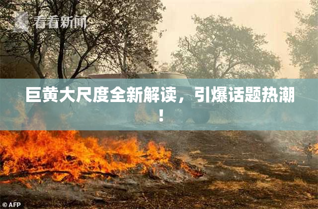 巨黄大尺度全新解读，引爆话题热潮！