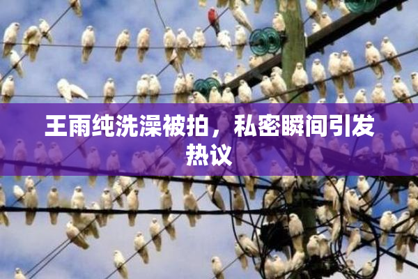 王雨纯洗澡被拍，私密瞬间引发热议