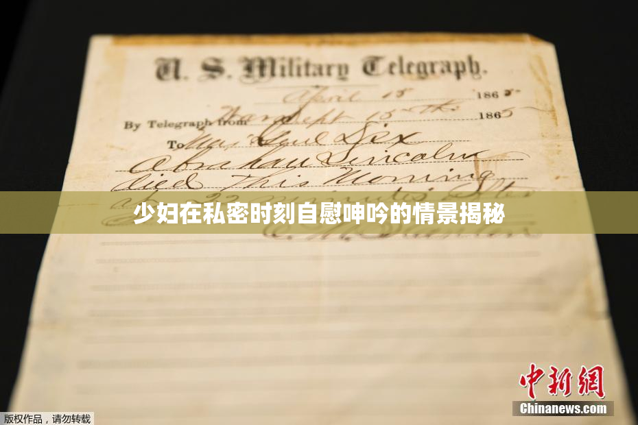 少妇在私密时刻自慰呻吟的情景揭秘