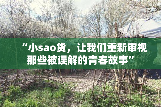 “小sao货，让我们重新审视那些被误解的青春故事”