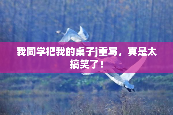 我同学把我的桌子j重写，真是太搞笑了！