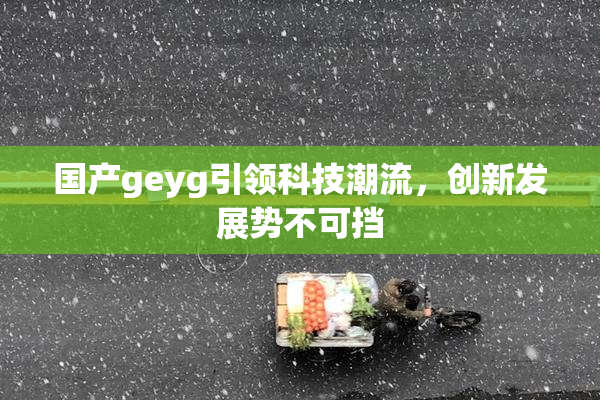 国产geyg引领科技潮流，创新发展势不可挡