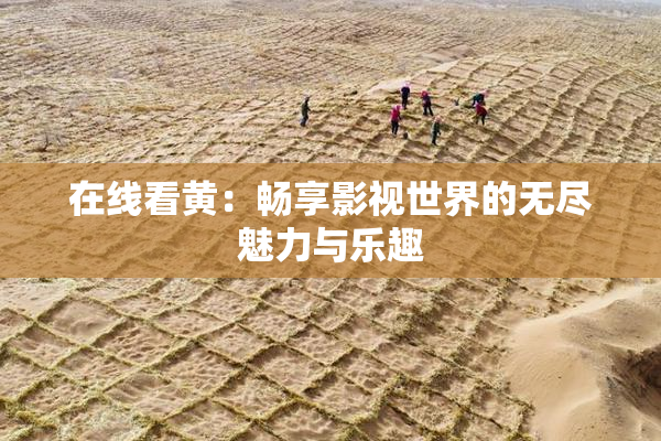 在线看黄：畅享影视世界的无尽魅力与乐趣