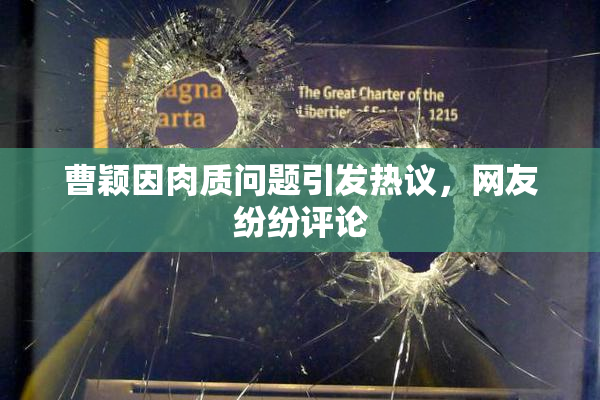 曹颖因肉质问题引发热议，网友纷纷评论