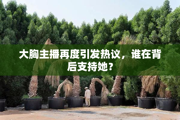大胸主播再度引发热议，谁在背后支持她？