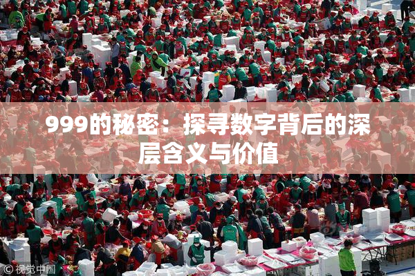 999的秘密：探寻数字背后的深层含义与价值