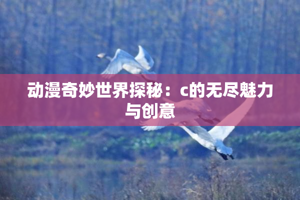 动漫奇妙世界探秘：c的无尽魅力与创意