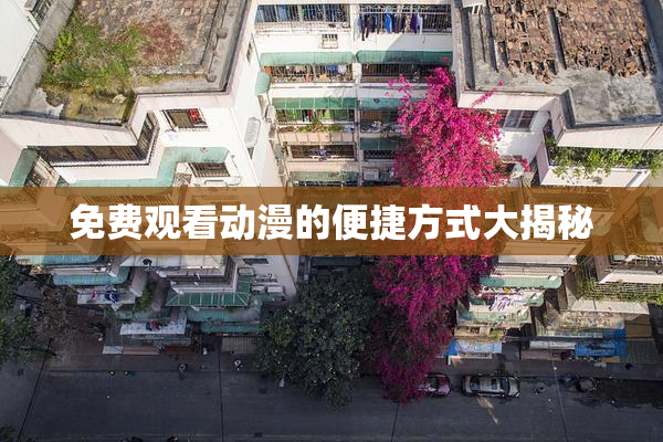 免费观看动漫的便捷方式大揭秘