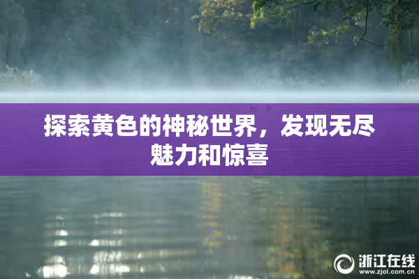 探索黄色的神秘世界，发现无尽魅力和惊喜