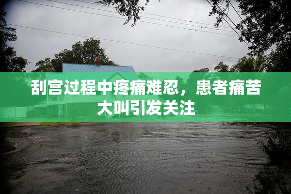刮宫过程中疼痛难忍，患者痛苦大叫引发关注