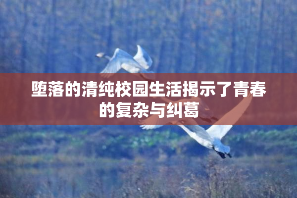 堕落的清纯校园生活揭示了青春的复杂与纠葛