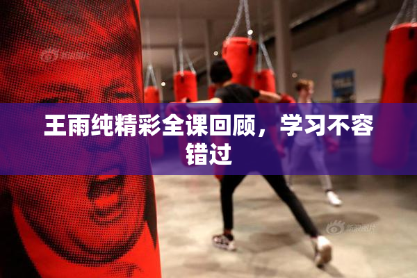 王雨纯精彩全课回顾，学习不容错过