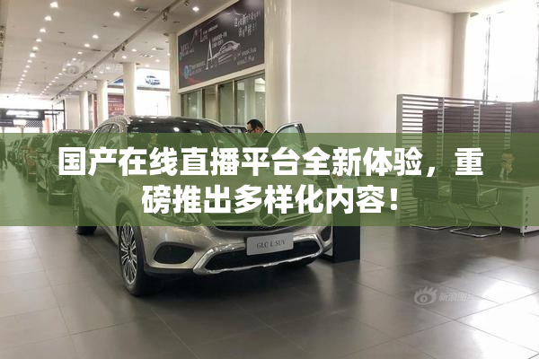 国产在线直播平台全新体验，重磅推出多样化内容！