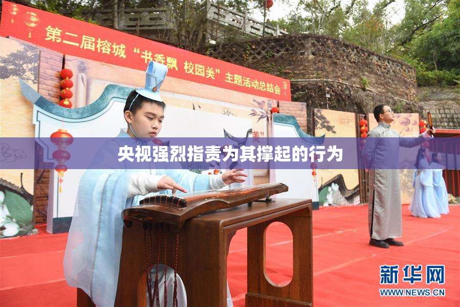央视强烈指责为其撑起的行为