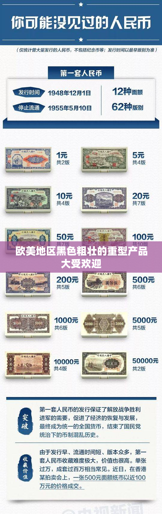 欧美地区黑色粗壮的重型产品大受欢迎