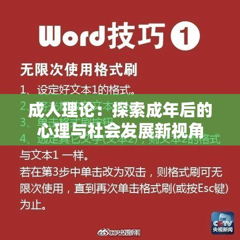 成人理论：探索成年后的心理与社会发展新视角