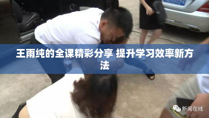 王雨纯的全课精彩分享 提升学习效率新方法