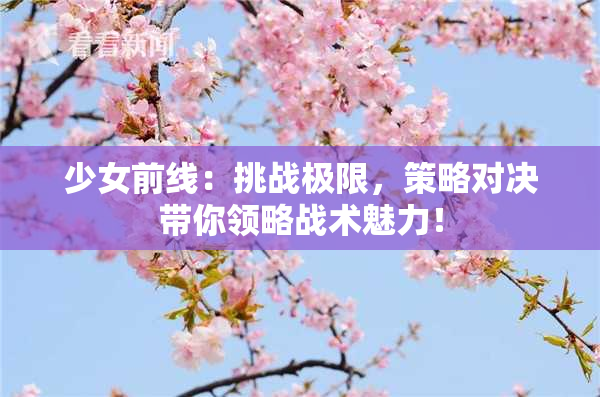 少女前线：挑战极限，策略对决带你领略战术魅力！