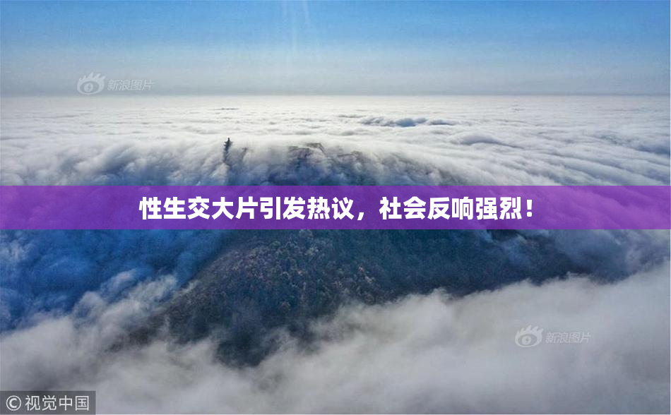 性生交大片引发热议，社会反响强烈！